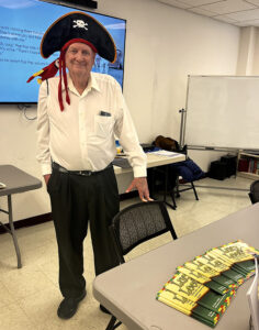 Author Mark Staples the pirate